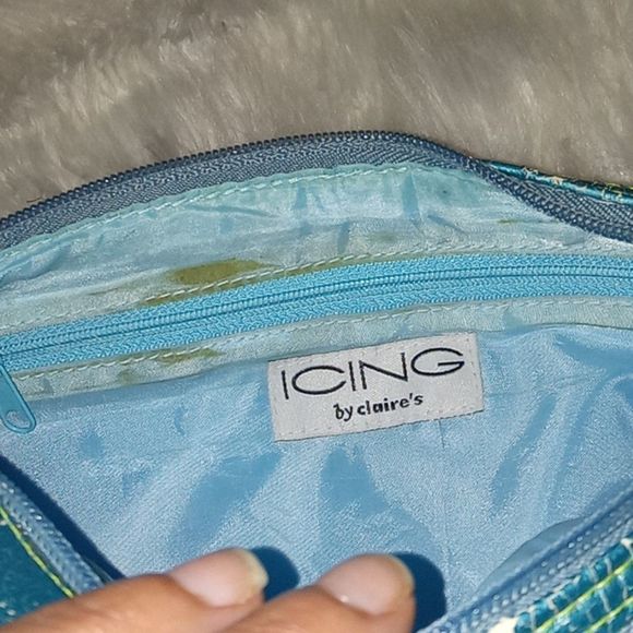 Vintage Retired 90s Claire's/Icing Handbag Patch work Flowers Original Design - Picture 8 of 10